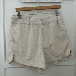 AYR staycation shorts off white corduroy